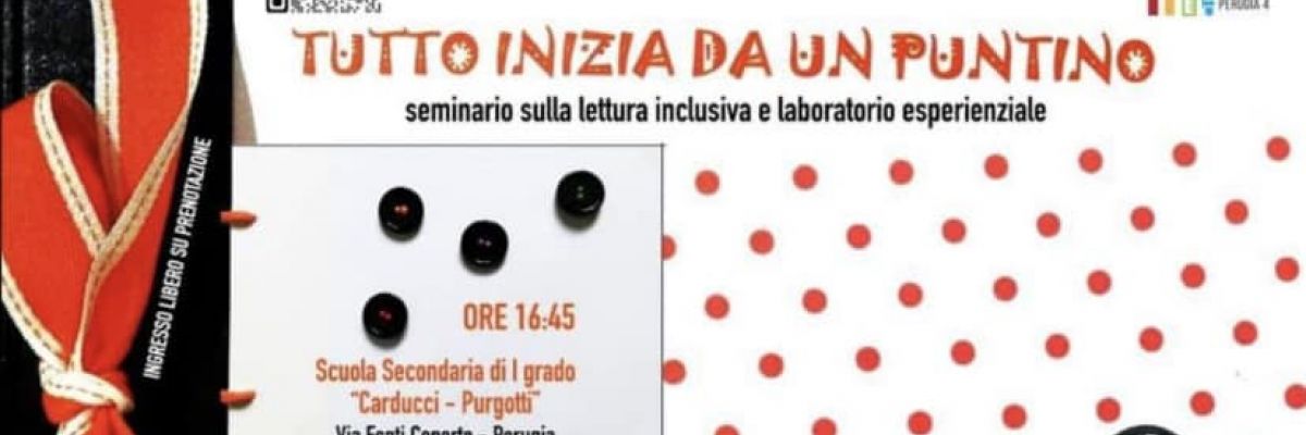 Tutto inizia da un puntino! A Perugia un seminario sulla lettura inclusiva
