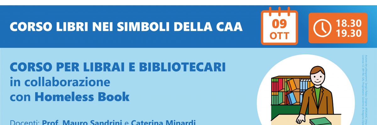 Una formazione online gratuita sulla CAA per librari e bibliotecari a cura di Homeless Book