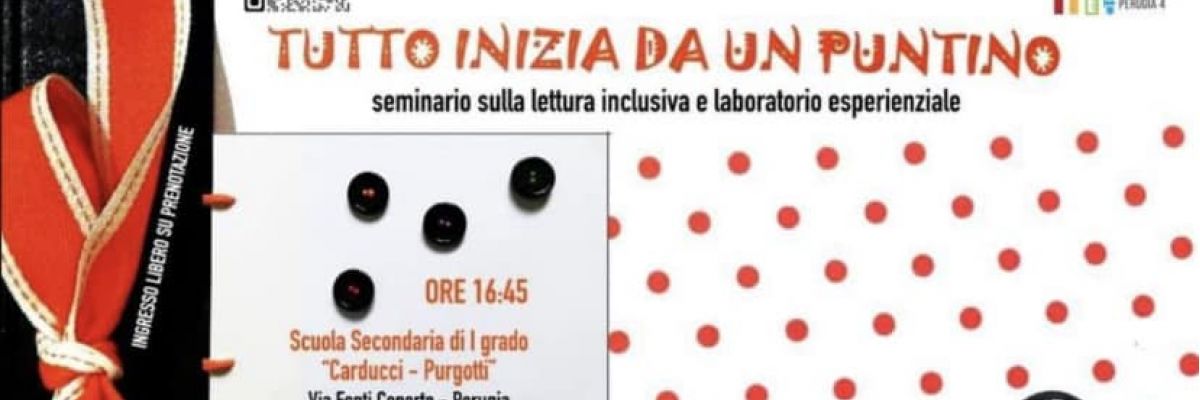 Tutto inizia da un puntino! A Perugia un seminario sulla lettura inclusiva